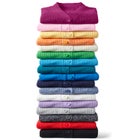 Shaker Button-Front Cardigan Sweater image number null