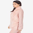 Faux Fur Cardigan Sweater image number null