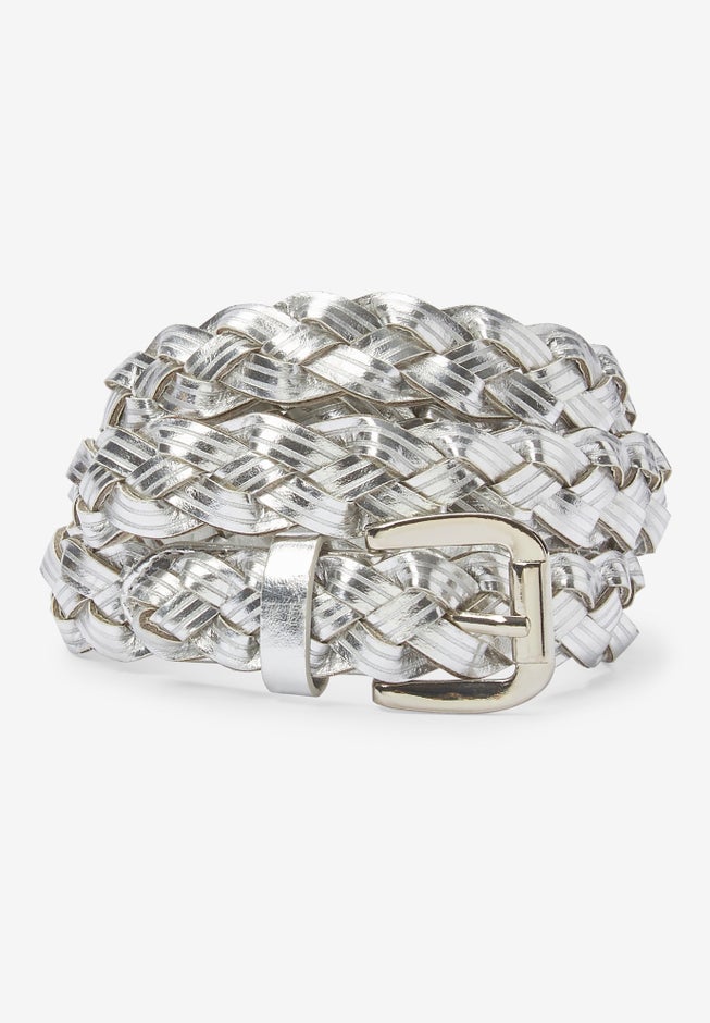 Metallic Braided Belt image number 3
