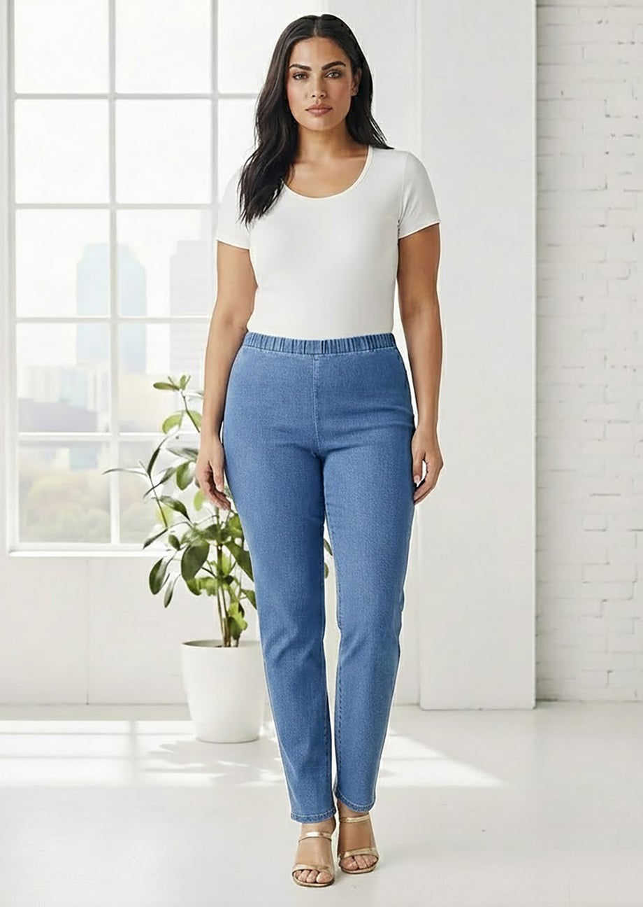 Plus Size Comfort Stretch Straight Leg Jean image number 0