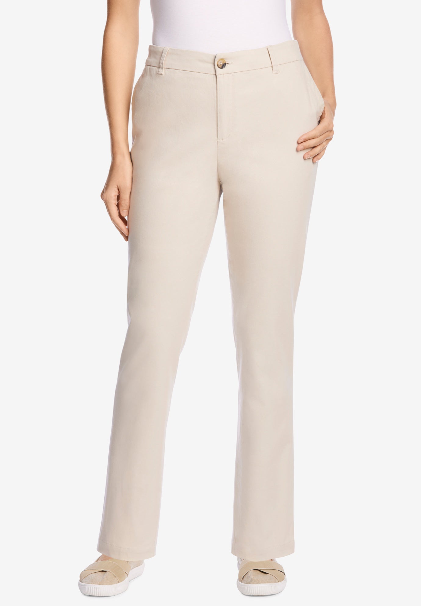 Adjustable Waist Straight-Leg Chino image number 0