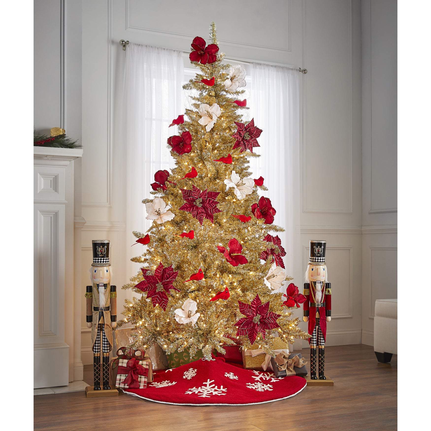 7&frac12;FT Pre-Lit Champagne Tree image number 0