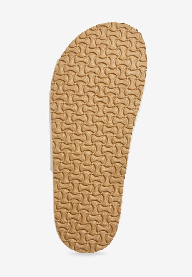The Maxi Leather-Like Adjustable Slip On Footbed Sandal image number 2
