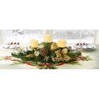 Cordless LED Pre-Decorated Candleholder Centerpiece image number null