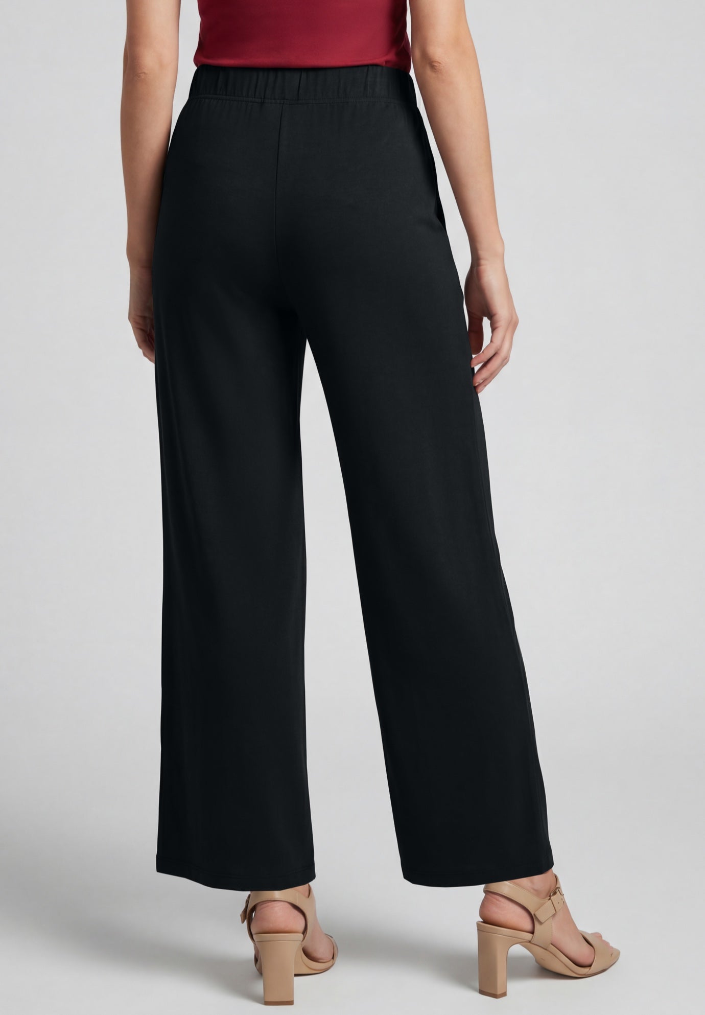 Everyday Stretch Knit Wide Leg Pant image number 2