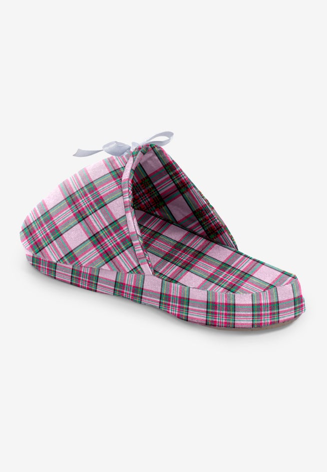 Dreams & Co.&reg; flannel slipper image number 1