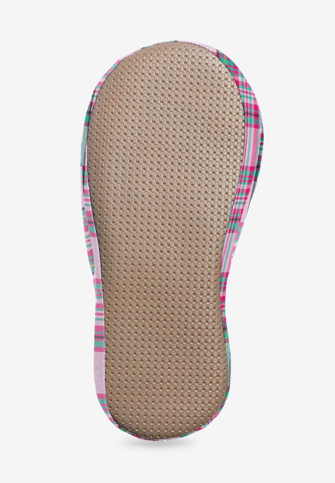 Dreams & Co.&reg; flannel slipper image number 2