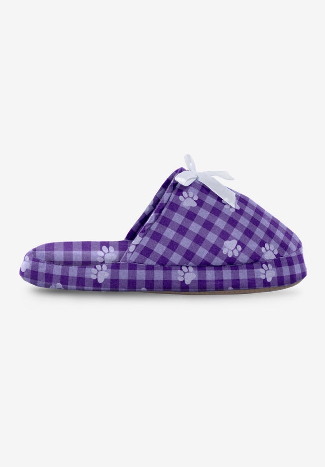 Dreams & Co.&reg; flannel slipper image number 3