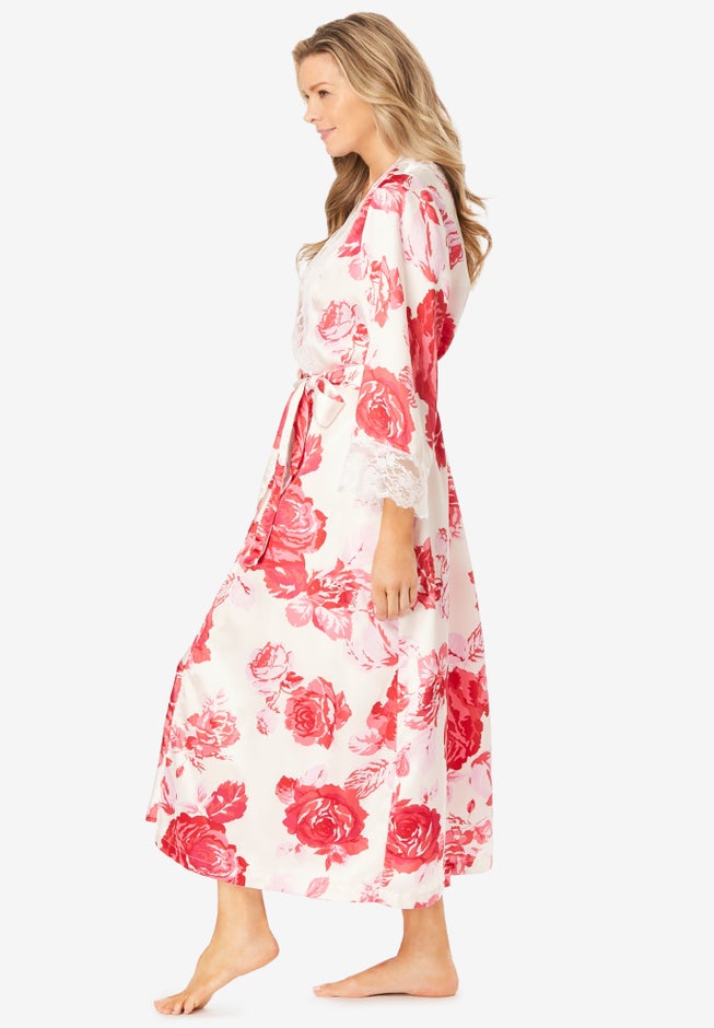 The Luxe Satin Long Peignoir Set image number 3