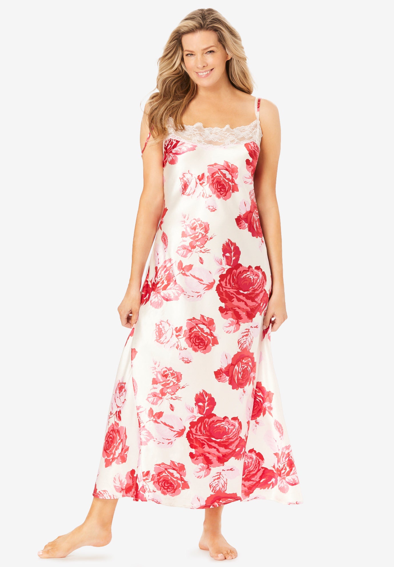 The Luxe Satin Long Peignoir Set image number 4