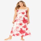 The Luxe Satin Long Peignoir Set image number null