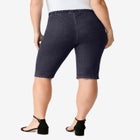 Plus Size Comfort Stretch Bermuda Jean Short image number null