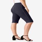 Plus Size Comfort Stretch Bermuda Jean Short image number null