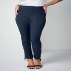 Bi-Stretch Slit Front Ankle Pant image number null