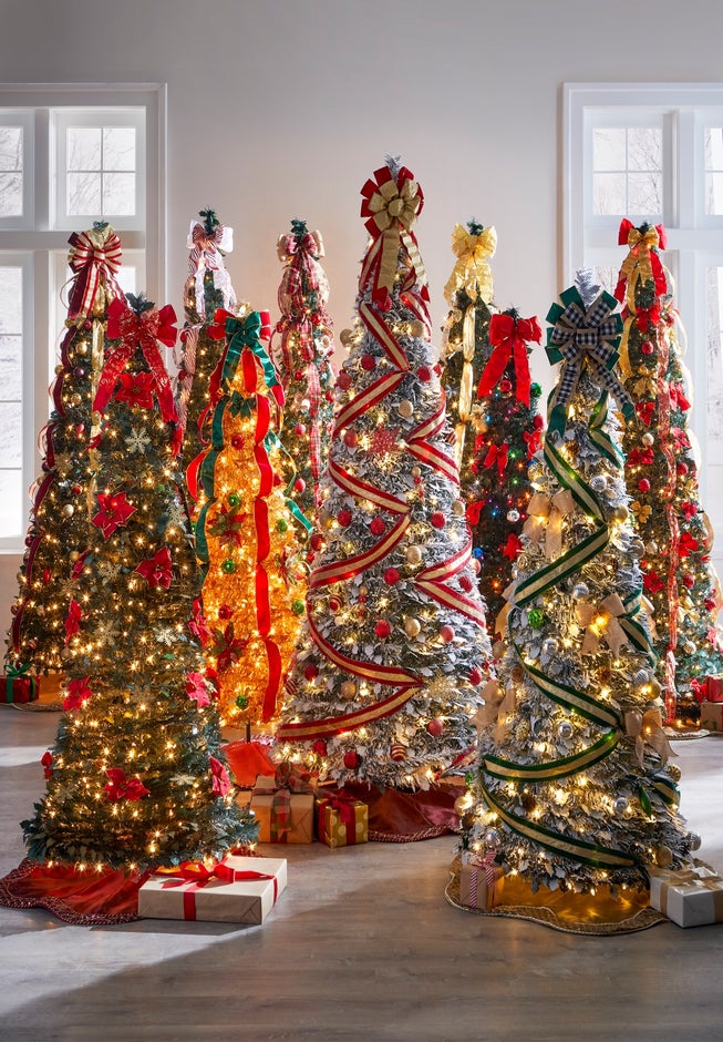 6FT Pre-Lit Flocked Pop-Up Tree image number 2