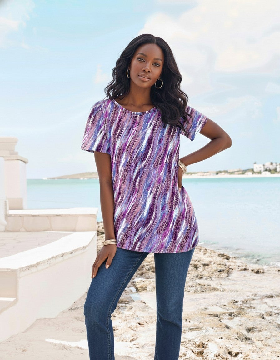 Plus Size Cotton Ultimate Crewneck Tee image number 0