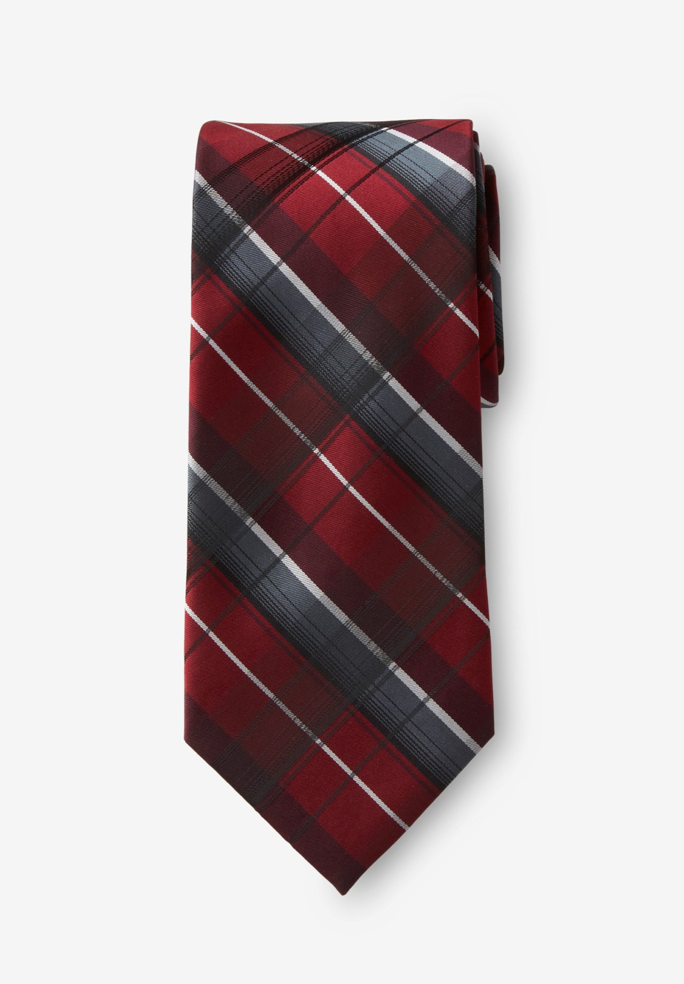 Extra Long Classic Plaid Tie image number 0