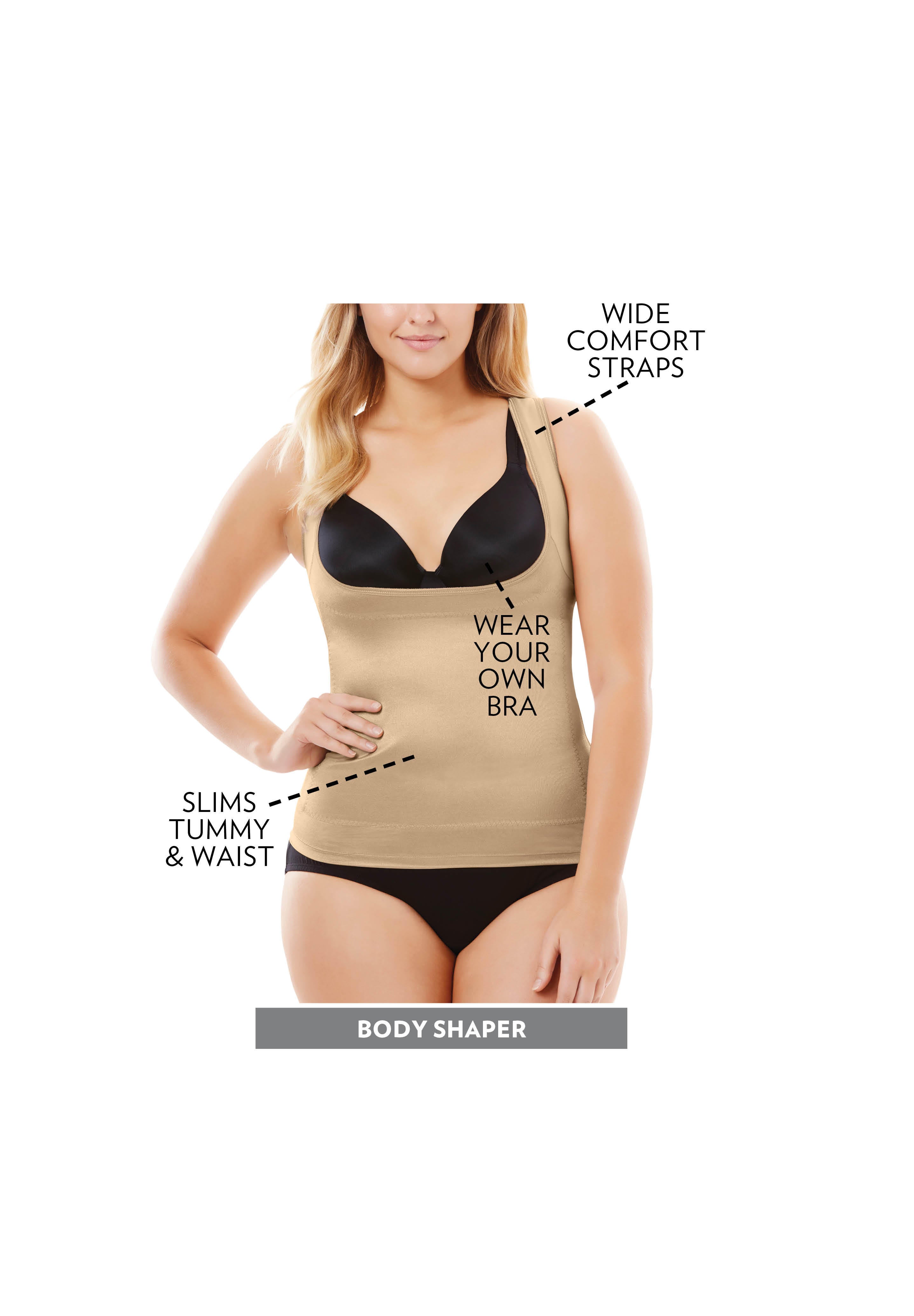 Power Shaper Firm Control Wear-Your-Own-Bra Shaper Tank image number 2