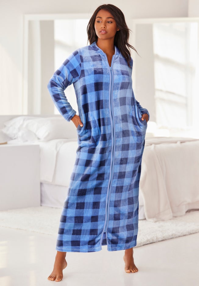 Plush Zip-Front Robe image number 4