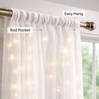Pre-Lit Rod-Pocket Curtain Panel image number null