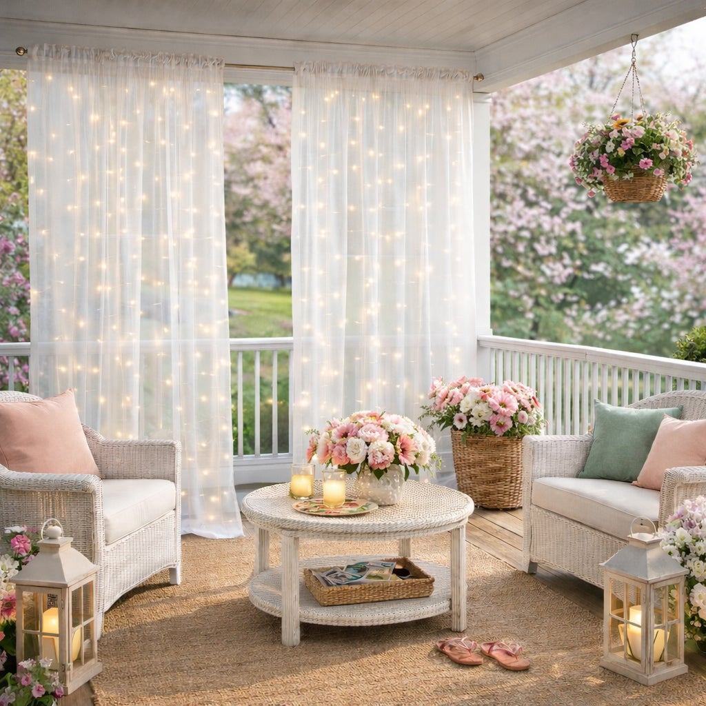 Pre-Lit Rod-Pocket Curtain Panel image number 8