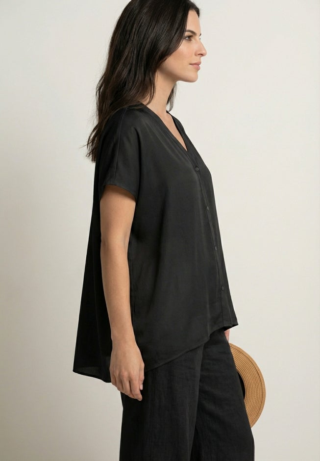 Oversized Linen-Blend Tunic image number 3