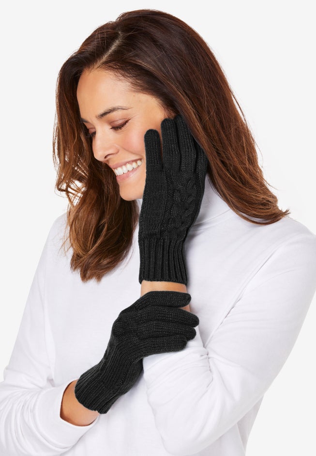 Cable-Knit Gloves image number 0