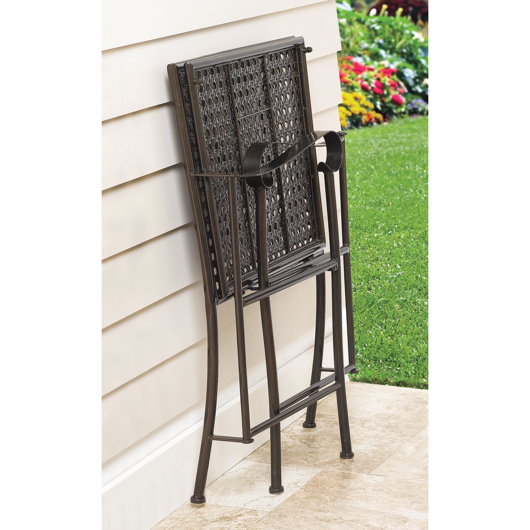 400 lbs. Weight Capacity Folding Chair with Cushion image number 2