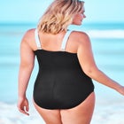 One-Piece Tank Swimsuit with Adjustable Straps image number null