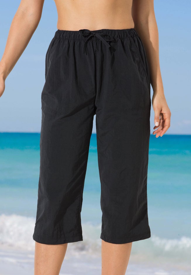 Taslon&reg; Cover Up Capri Pant image number 4