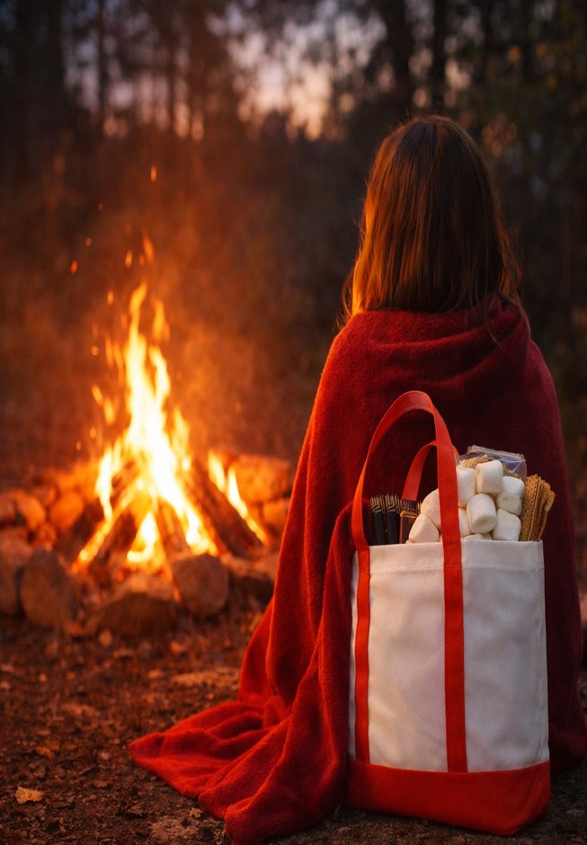 Tote Bag With Free Throw image number 4