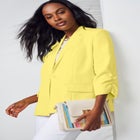 Faux Leather Ikat Handbag image number null