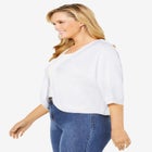 Rib Trim Cardigan Shrug Sweater image number null