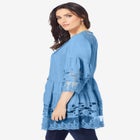 Lace Illusion Blouse image number null