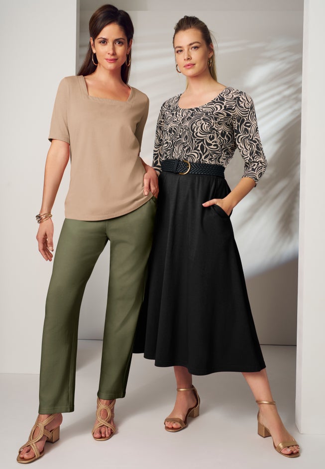 Soft Ease Straight-Leg Pant image number 5