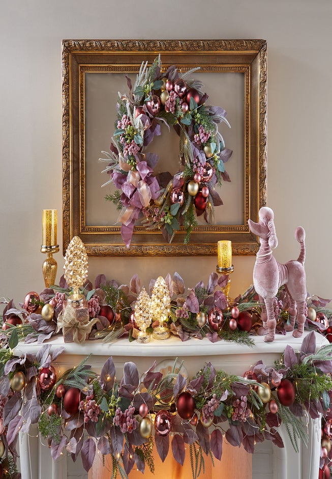 6&rsquo; Blush Christmas Garland image number 1