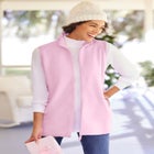 Zip-Front Microfleece Vest image number null