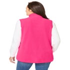 Zip-Front Microfleece Vest image number null
