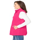 Zip-Front Microfleece Vest image number null