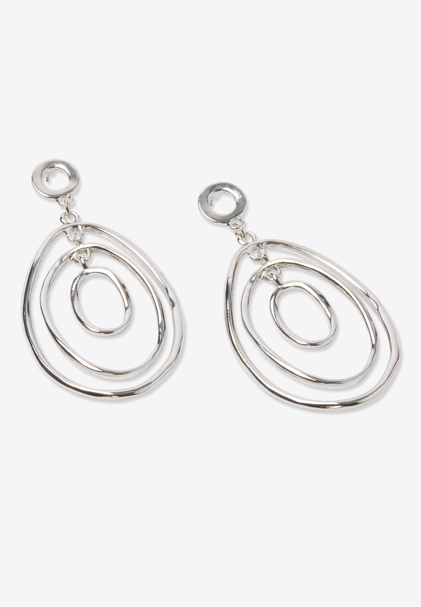 Oval Drop Earrings image number 1