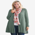 Lightweight Open Front Cardigan Sweater image number null