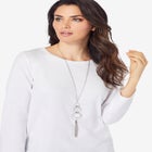 Chain Tassel Pendant Necklace image number null