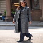 Plus Size Tailored Tweed Coat image number null