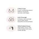 Glamorise&reg; Magic Lift&reg; Support Wireless Lace-Trimmed Bra 1000 image number null
