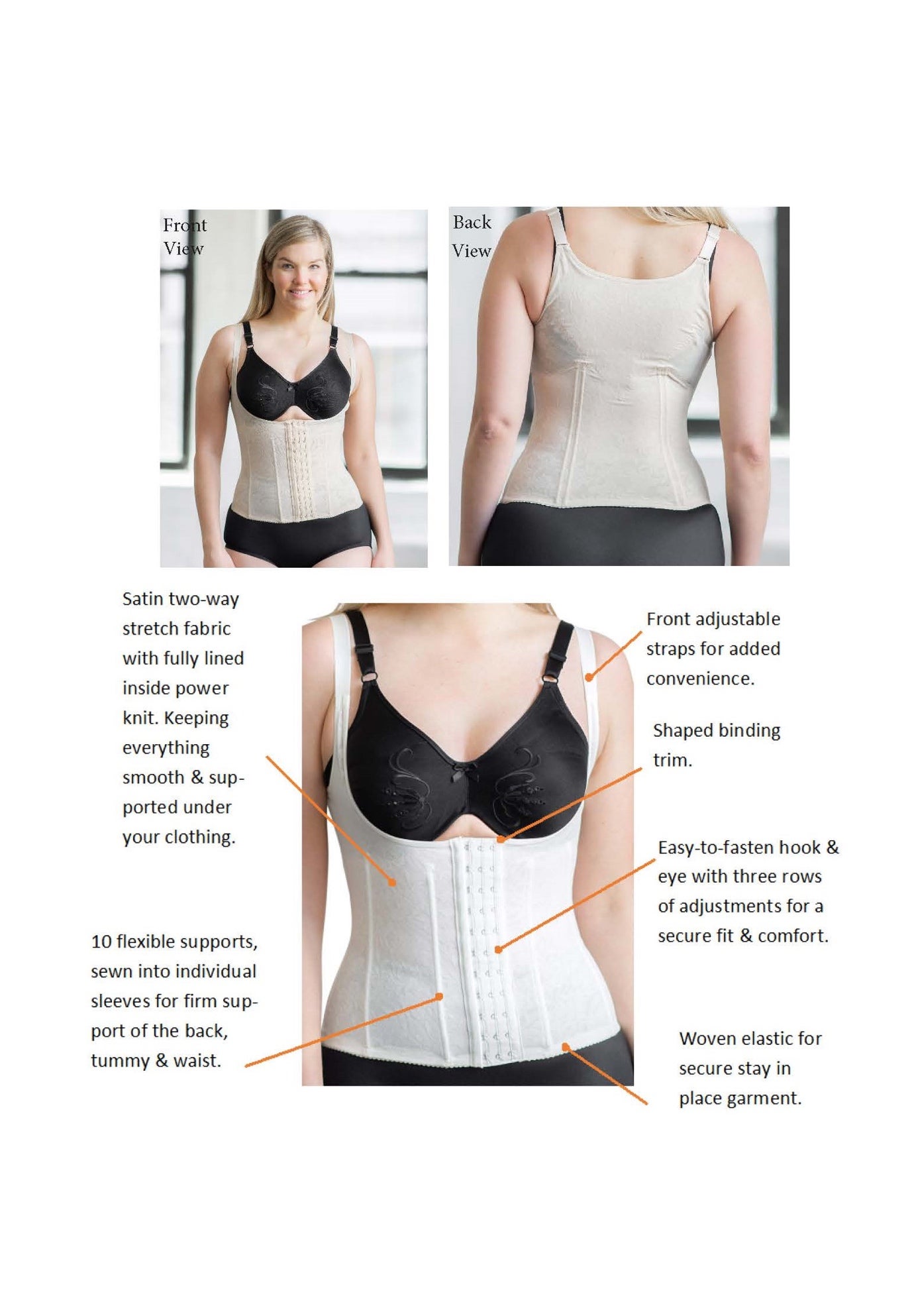 Cortland Intimates Firm Control Shaping Toursette image number 2