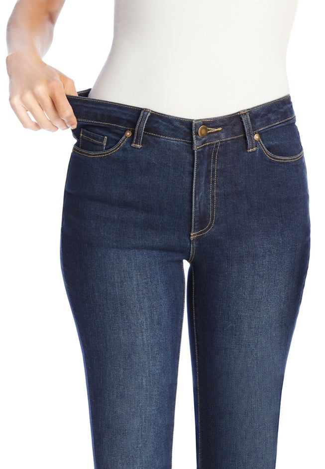 Straight-Leg Stretch Comfort Denim Five-Pocket Jeans image number 3