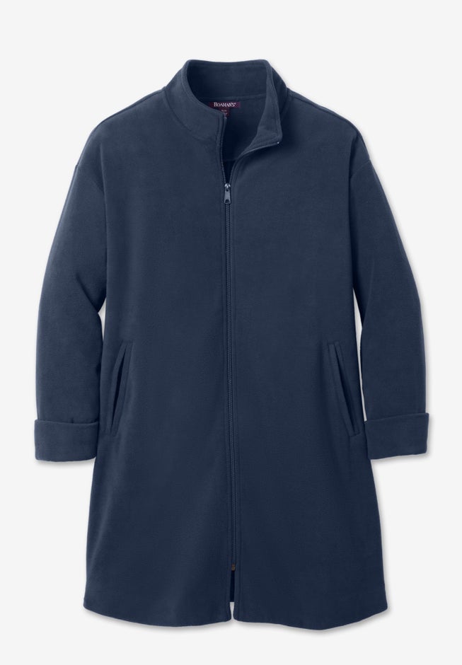 Plus Size Fleece Driving Coat image number 4
