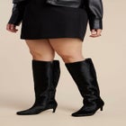 Calf Hair Kitten Heel Boot image number null