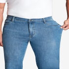 Straight-Fit Stretch 5-Pocket Jeans image number null