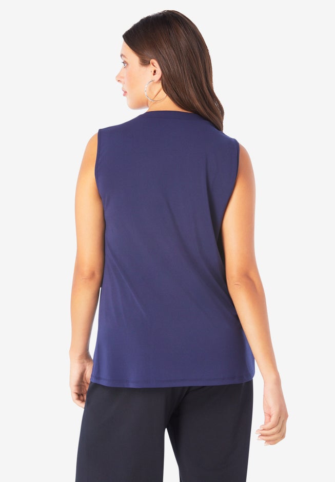 Ultrasmooth&reg; Fabric V Neck Tank image number 1